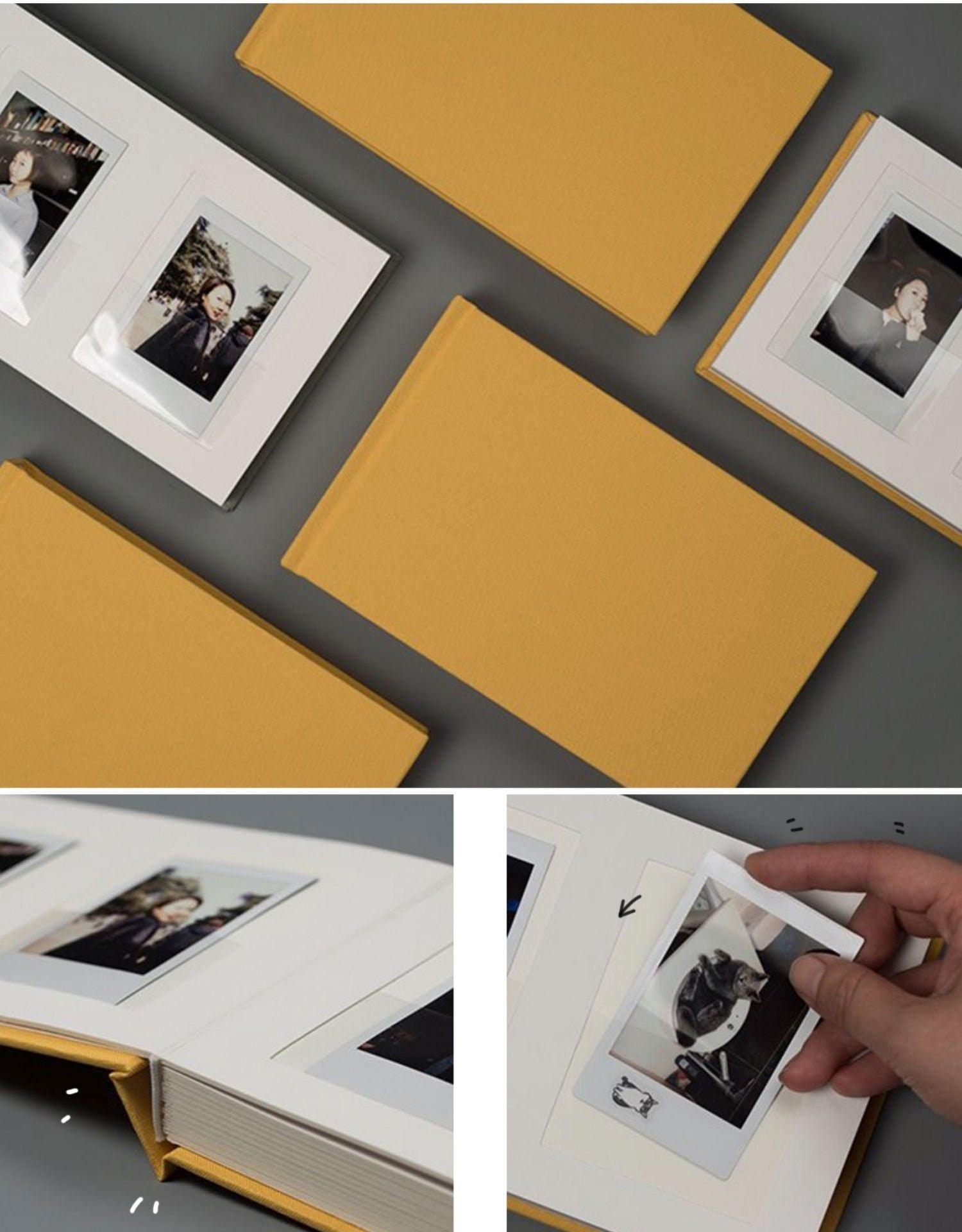 Personalized Instax Mini Photo Album 52 Photos. Minimalist Fujifilm Wedding Instax Album, 3 inch Memory Photo Album, Insert Photo album