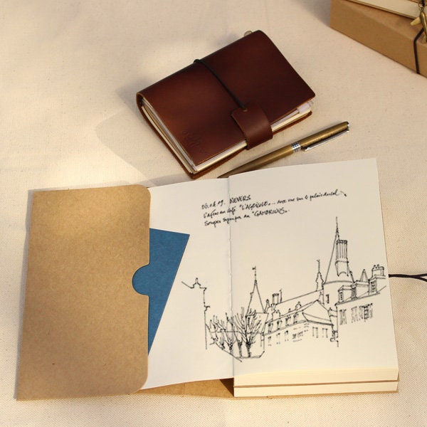 Thick Kraft Brown Paper Notebook Blank Notebook Journal Scrapbook Display Sketchbook Retro Junk Journal Starter Writing Unlined Travel Diary
