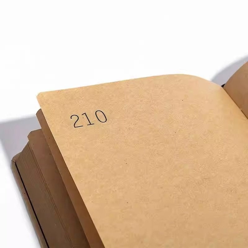 365 Days Lockable Kraft Paper Notebook Thick Blank Hardcover Journal Vantage Graffit Book Unlined Travel Dairy Blank Sketchbook Planner Gift