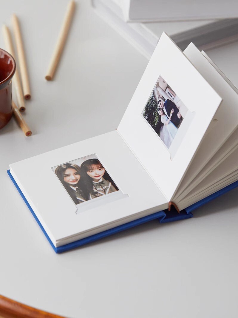 Colorful Instax Mini Photo Album Personalized. Small Square 20 Photo Instax Album Fujifilm Instax Mini 3 Inch Memory Book Wedding 8 Colors