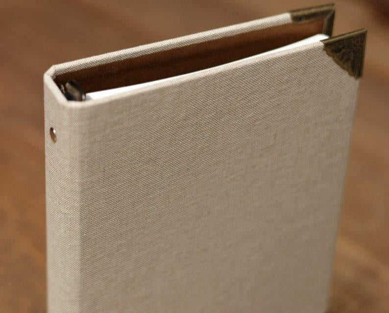 Linen Cover Journal Scrapbook