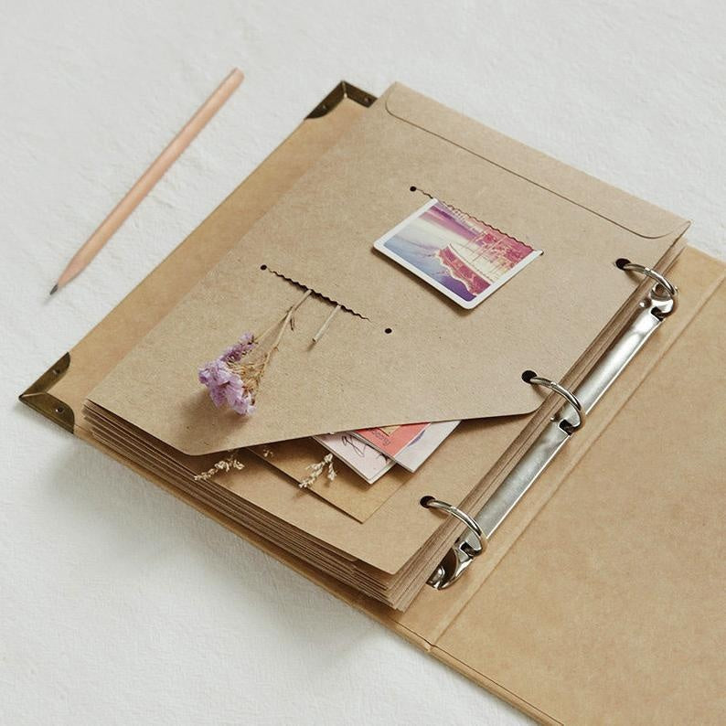 Scrapbook Album With Folding Pages