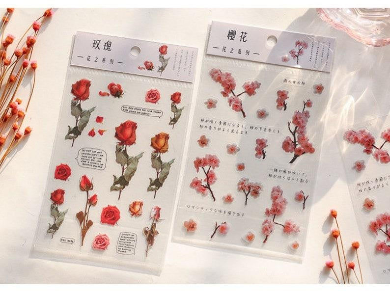 Nature Flower Stickers