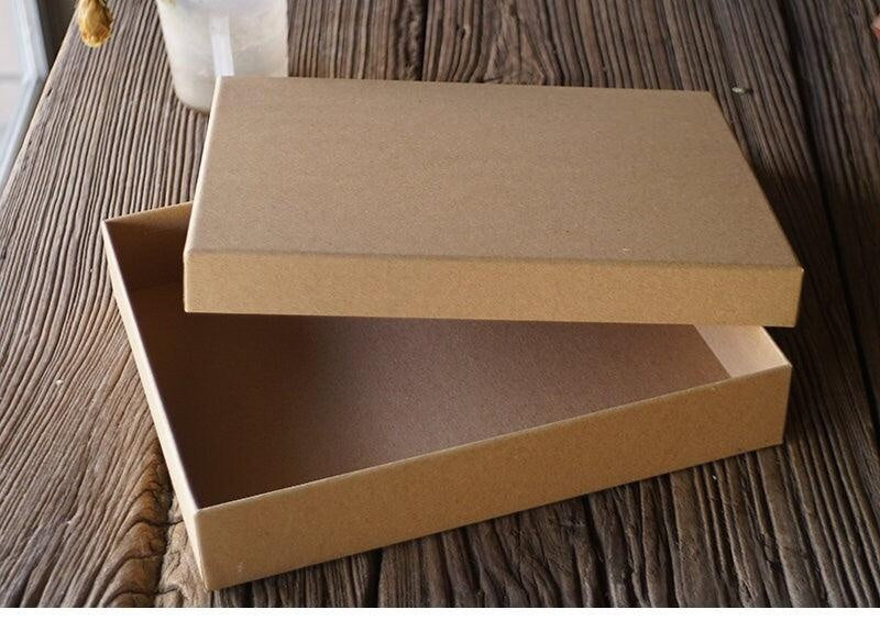 Retro Kraft Paper Gift Box Personalized