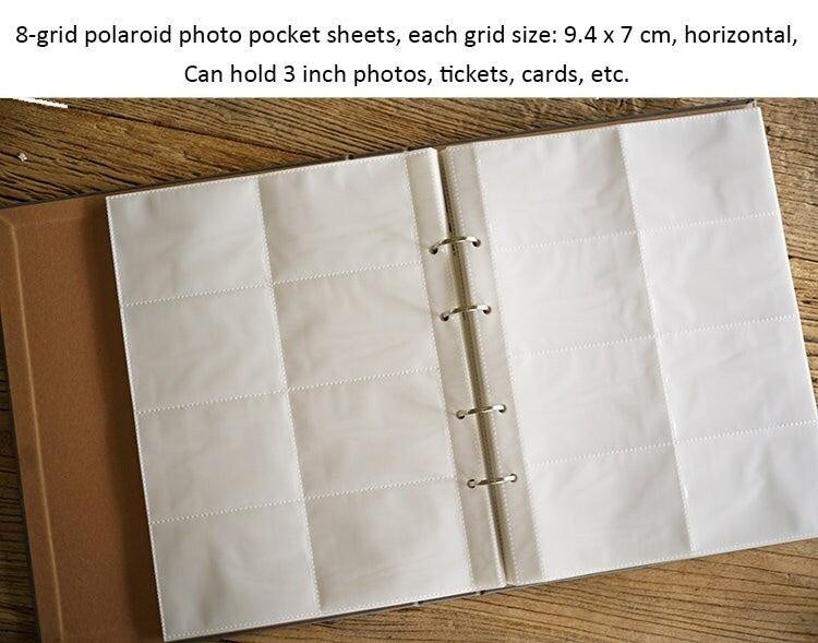 PU Leather Pocket Photo Albums