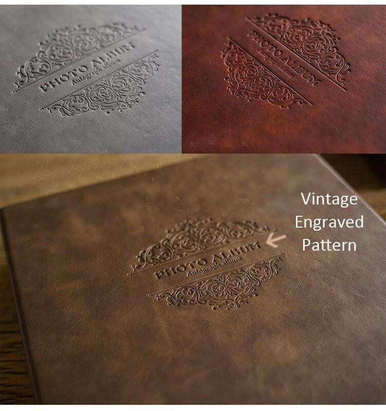 PU Leather Pocket Photo Albums