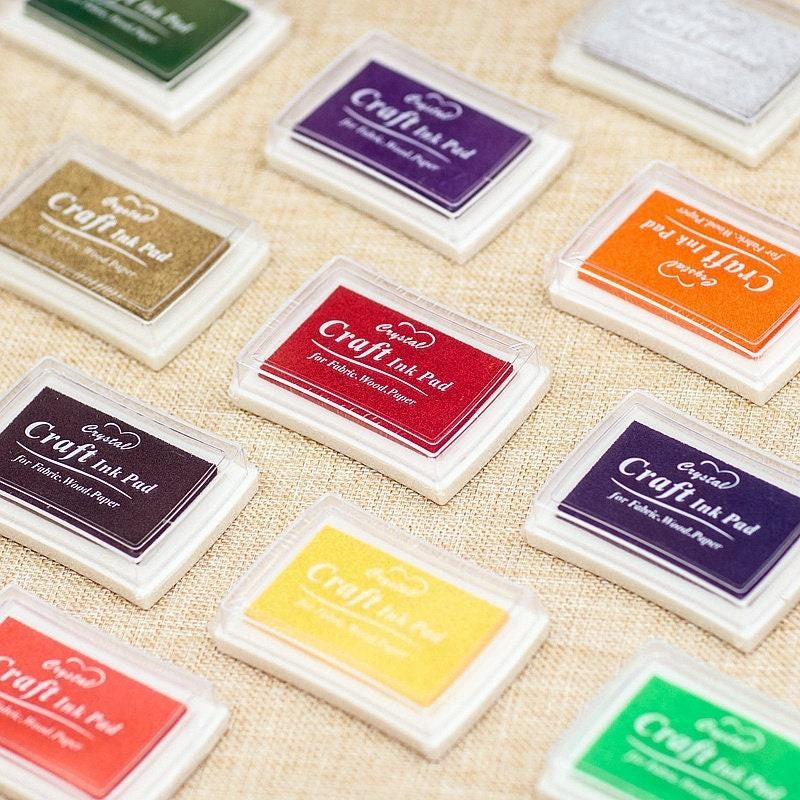 15 Colors Multipurpose Water-based Pigment Ink Pad. Ink Pad for Rubber Stamps. Archival Craft Ink Pad for Hand Stamps. large Ink Pad Stamp
