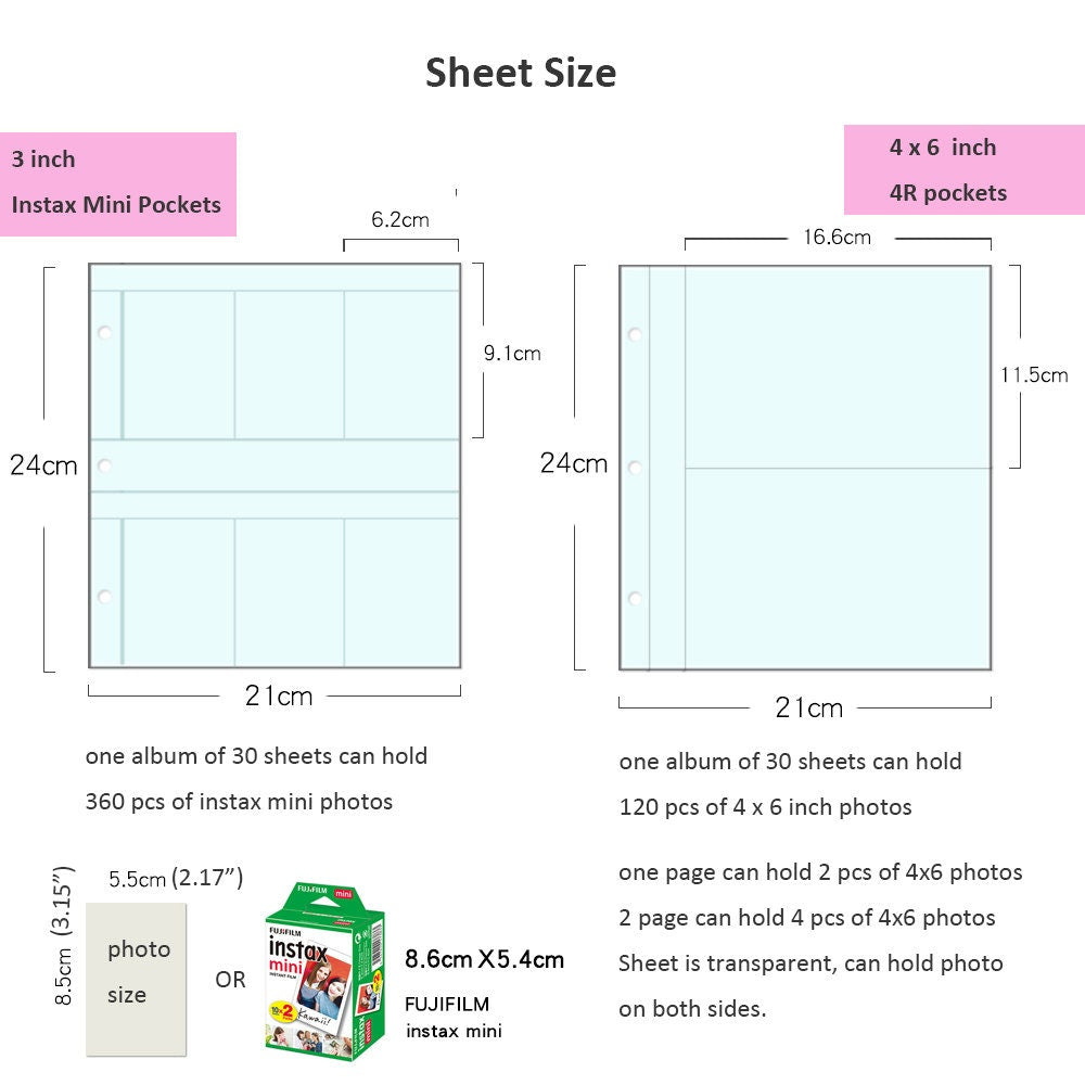 Fujifilm Instax Mini Photo Album 360 Photos