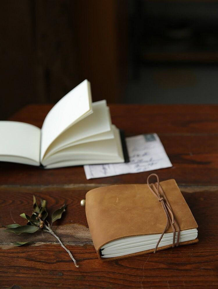 Mini Handmade Leather Journal