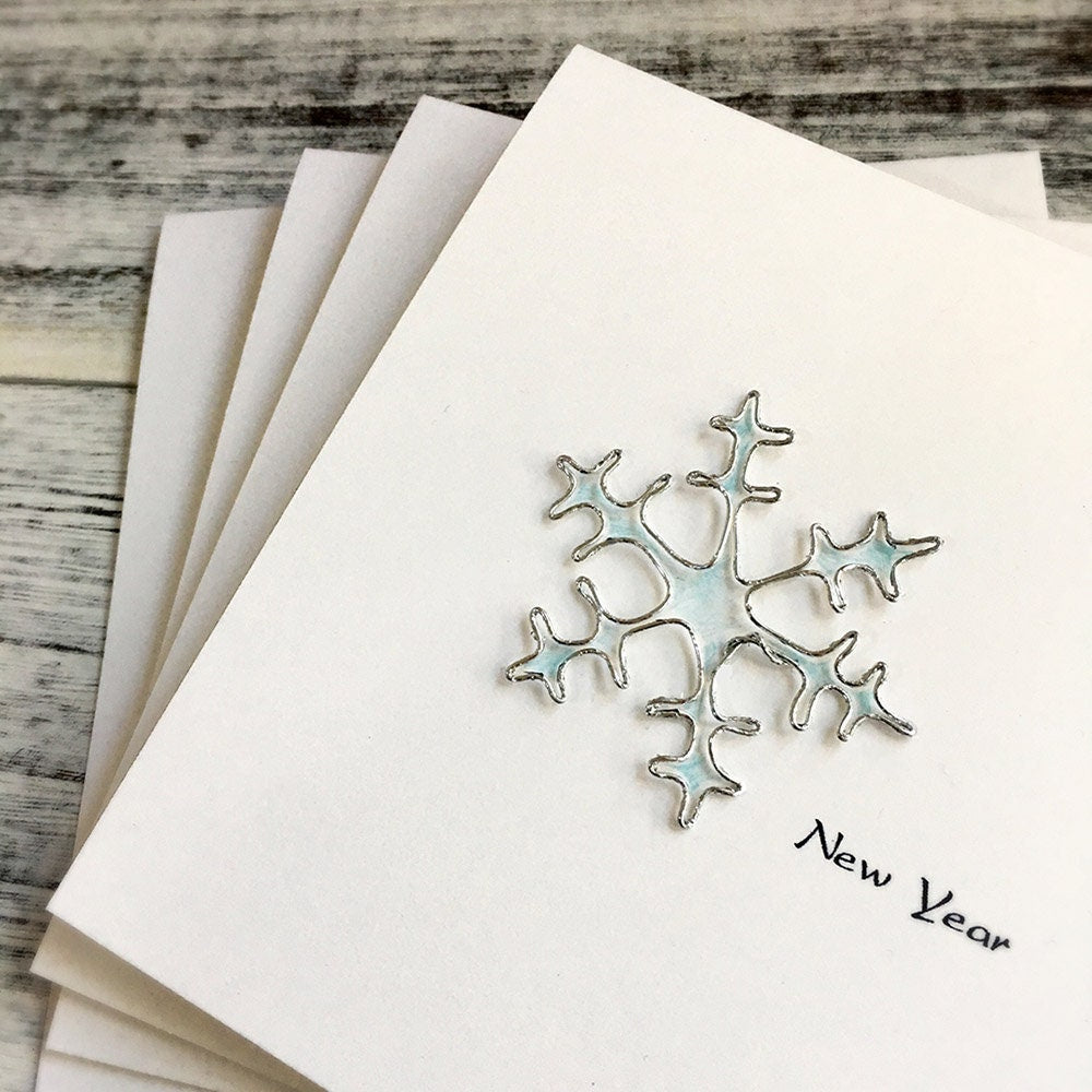 Christmas Cards and Envelopes Personalized Greeting Cards Gift Set Handmade Personalized Winter Holiday Cards Blank Inside New Year Card
