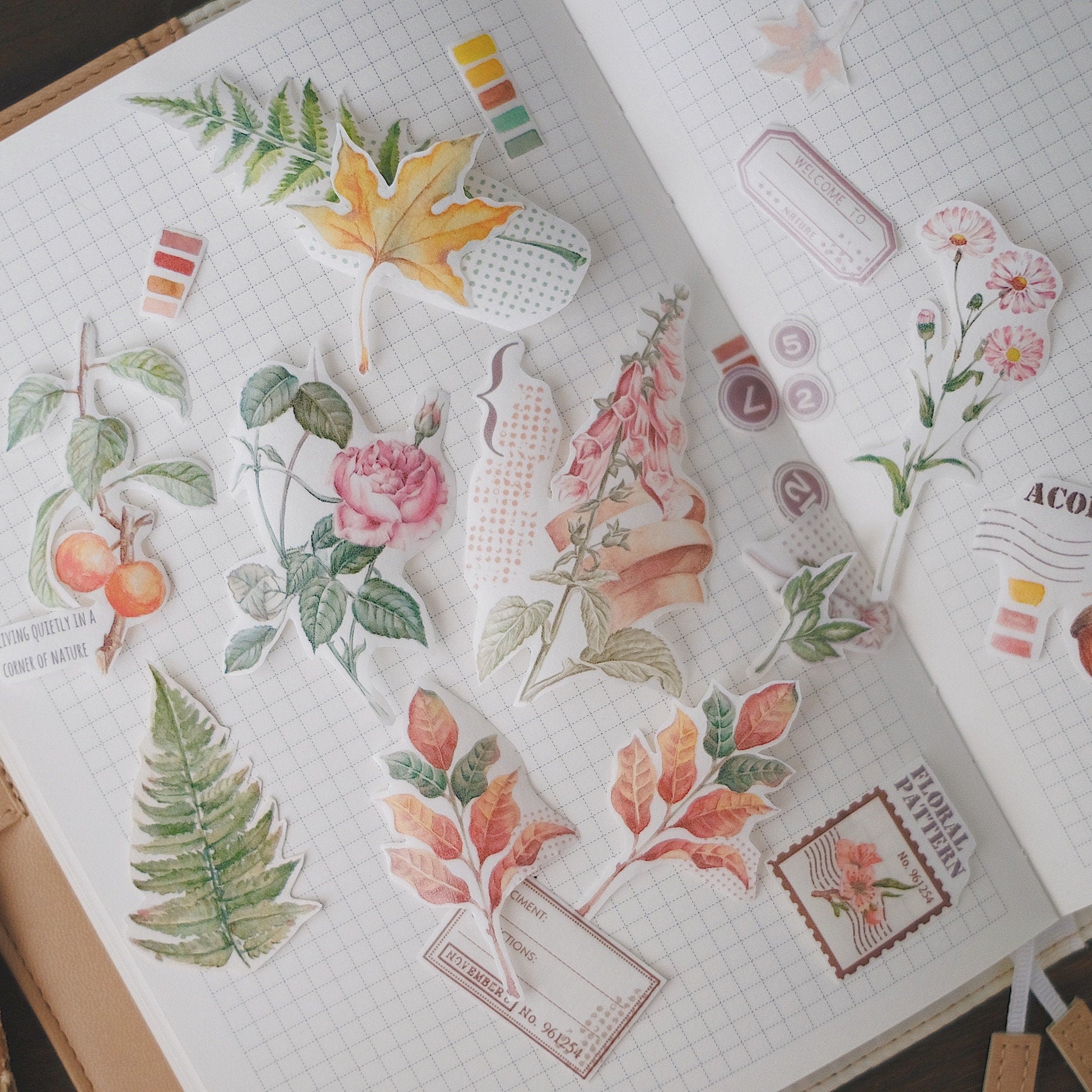 Nature Floral Washi Tape