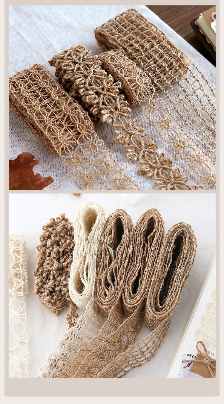 Natural Jute Burlap Ribbon 2 Meters