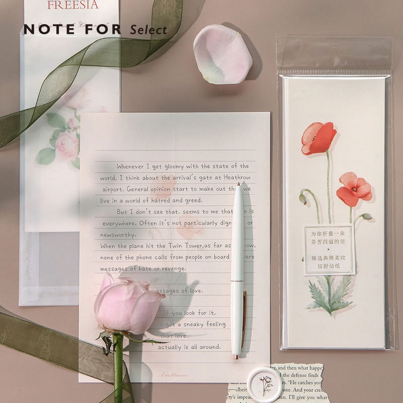 Floral Letter Writing Set Garden Stationery Kit