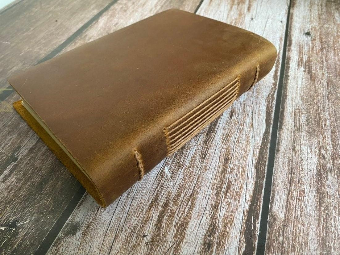 Personalized Vintage Genuine Leather Journal. Genuine Leather Travel Journal Rustic Diary Blank Sketchbook Traveler's Notebook Gift 400 Page