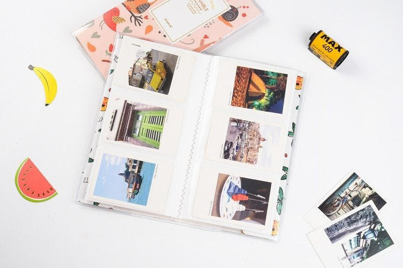 Colorful Instax Mini Photo Album. 14 Colors Fiji Instax Photo Album. Simple Album with Sleeves. Cute Travel Baby Photo Album Insert 84 Photo
