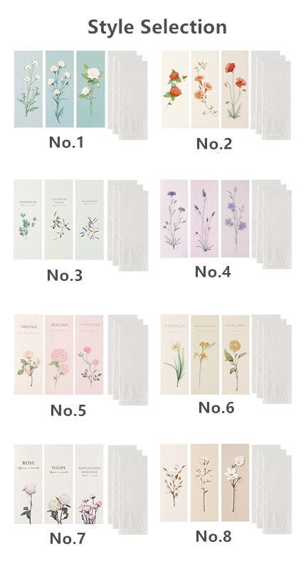 Floral Letter Writing Set  Garden Stationery Kit  Creative Narrow letter Paper Envelope Pack Planner Decoration, Blessings and Notes Paper