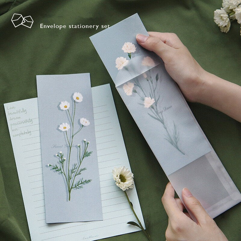 Floral Letter Writing Set Garden Stationery Kit