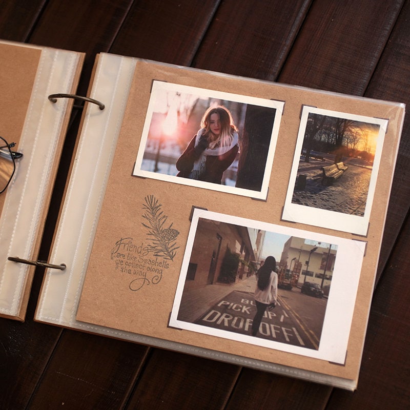 Custom Ring Binder Wedding Scrapbook. 60 Page Travel Scrapbook. Handmade Photo Album. Couples Scrapbook. Baby Album. Travel Adventure Book