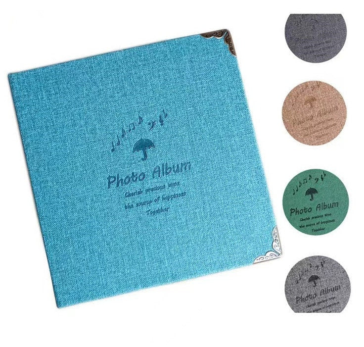 100 photos Instax Mini Photo Album PU Leather photo Album. Simple Travel Album with inserts. 3 or 5 inch photo Loose-leaf Anniversary  Album