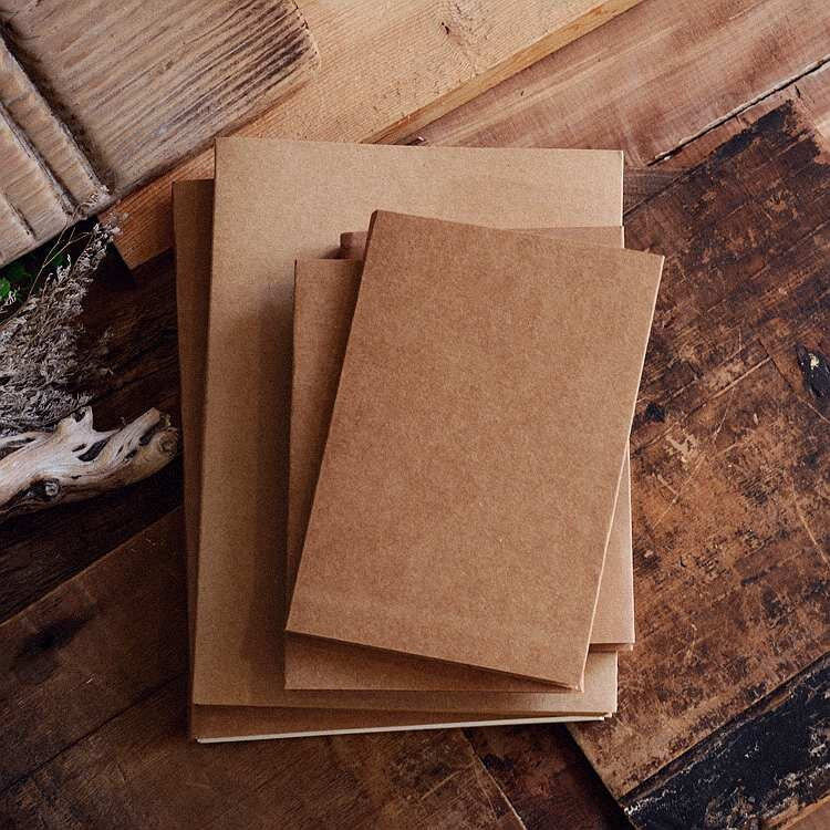 Retro Display Sketchbook Literary Blank Notebook Journal Small White Paper Large Kraft Paper Thick Notebook Unlined Dairy Graffti book
