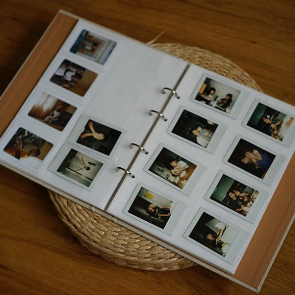 480 Photos Instax Photo Album With Sleeves. Loose Leaf Instax Mini Photo Album. Retro Photo Album Insert. Pocket Fuji Polaroid Photo album