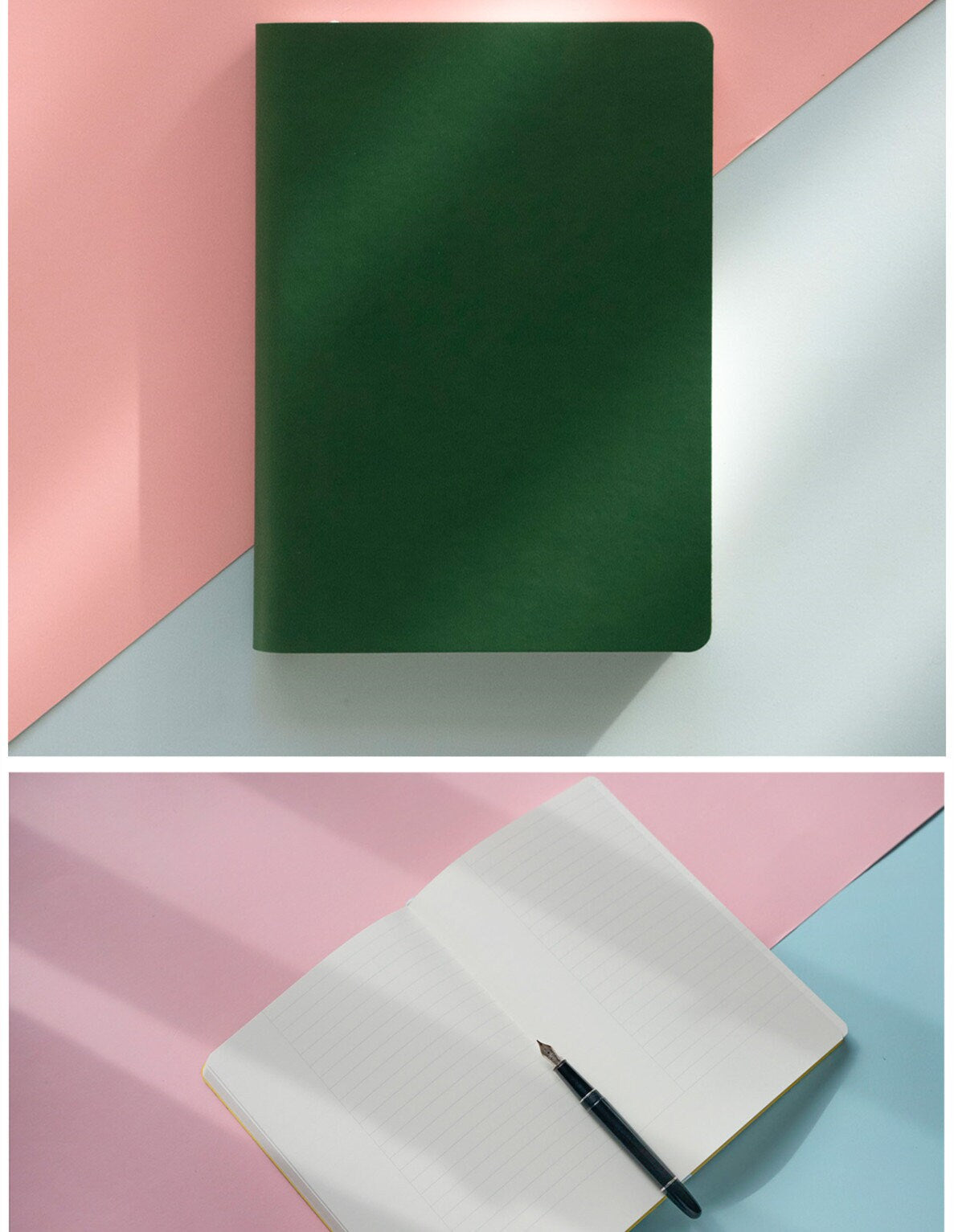 A5 Cornell Notebook Basic Color PU Cover Partition Inner Pages Reading Record Dairy Excerpt Accumulation Book College Student Book 16 Colors