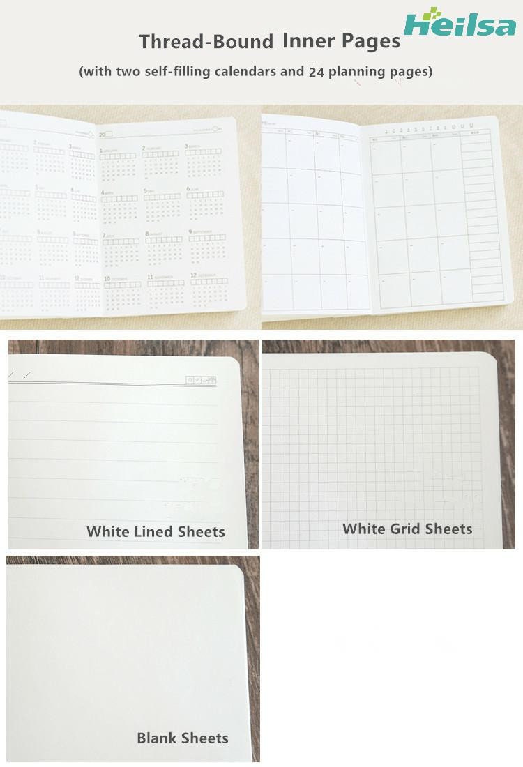 Gardenia Cloth Notebook Journal A5 A6 Thread-bound Loose-leaf Blank Grid Pages Handmade Notebook Literary Dariy Book Planner Travel Notepad