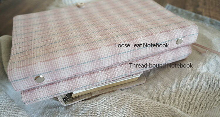 Fabric Binder A5 A6 Notebook Journal in Beautiful Embroidery, Lined Notebook Writing Journal, Notepad Gift Traveler Journal Planner Notebook