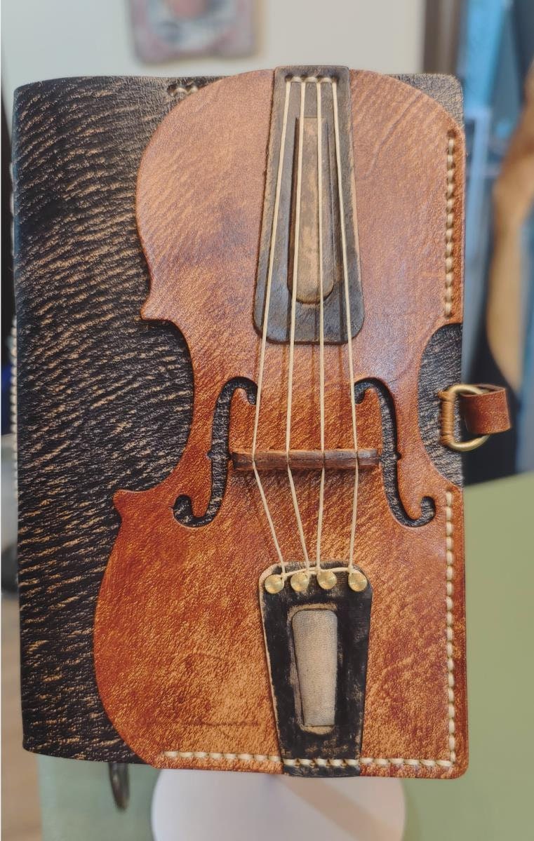 Cello Style Cowhide Travelers Notebook Handmade Nostalgic Matte Black Leather Journal Vintage Thick Diary A6 A5 Loose leaf Creative Gift